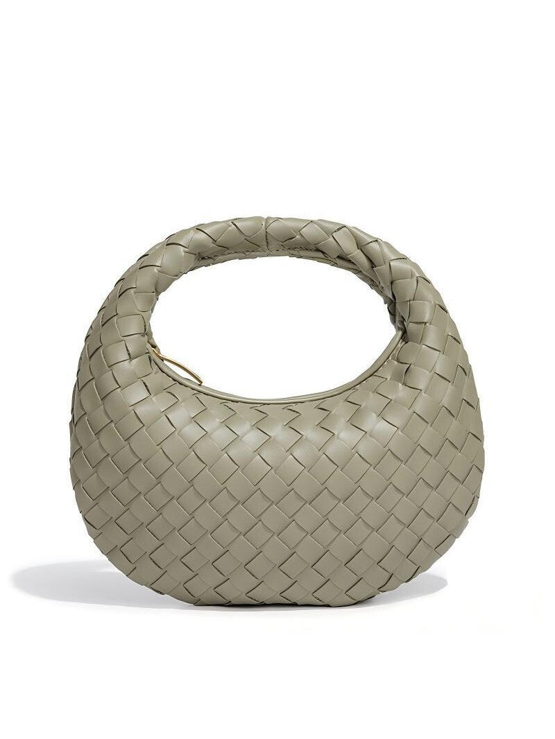 Women's Hand-woven Dumpling Light Luxury Minority High-grade Underarm Selenodont Women's Handbag