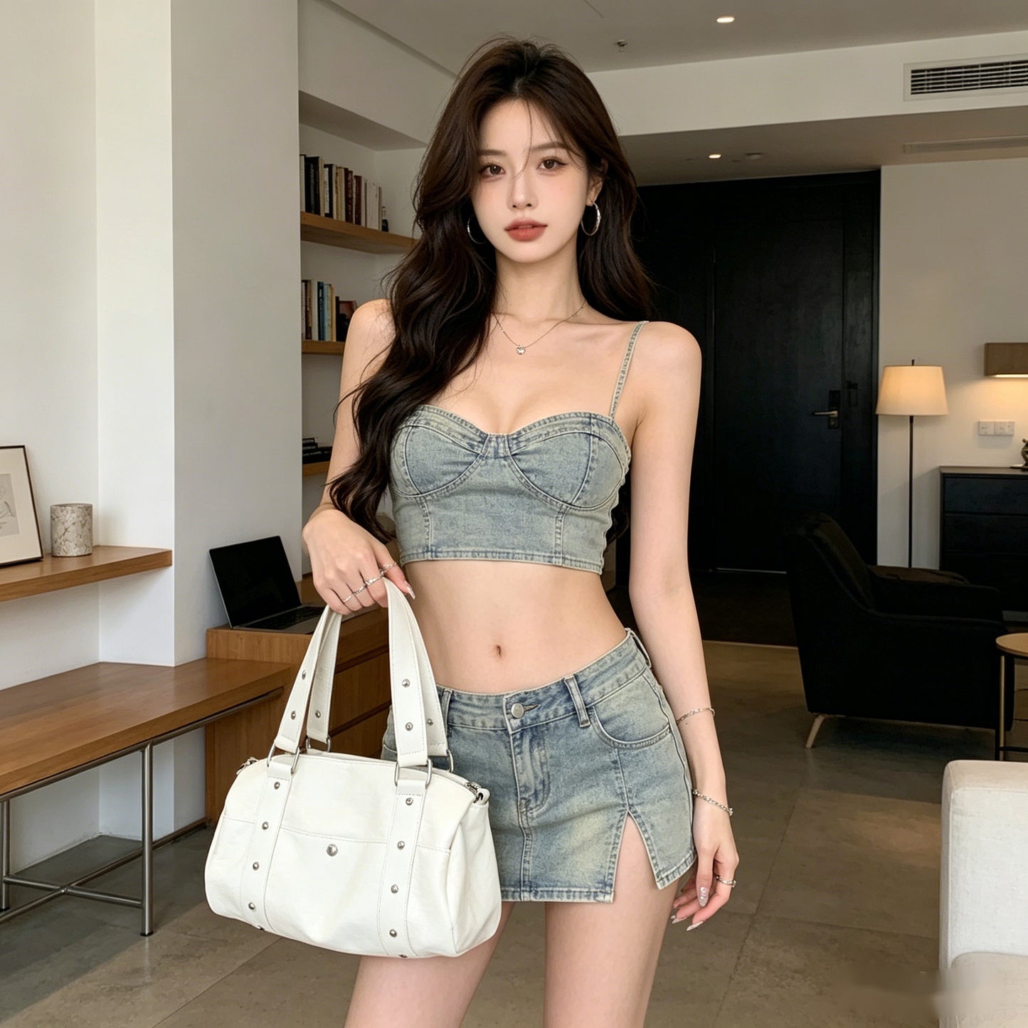 Print Female Rivet Hot Commuter Fashion Women's Handbag