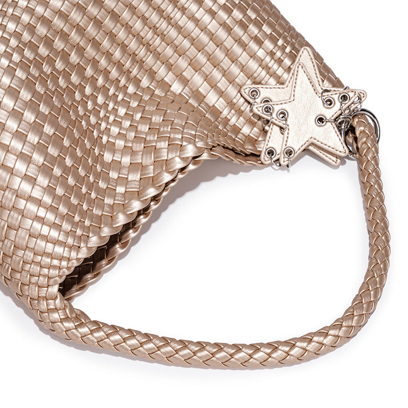 Design Hand-woven Large Capacity Totes Style Women's Shoulder Bag