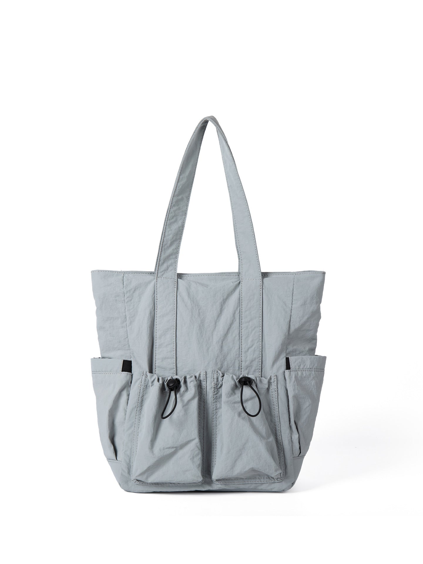 Korean Style Minority Simple Nylon Large Capacity Drawstring Design Shoulder Bags