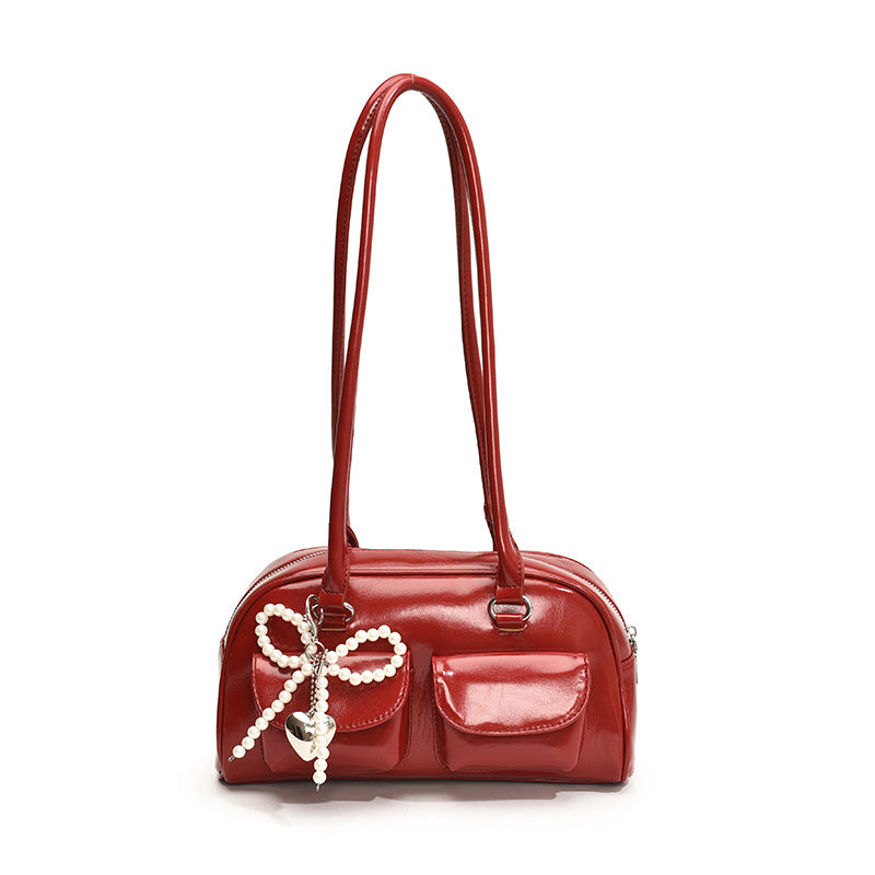 Women's Korean Style Trendy Bow Summer Simple Underarm Bag