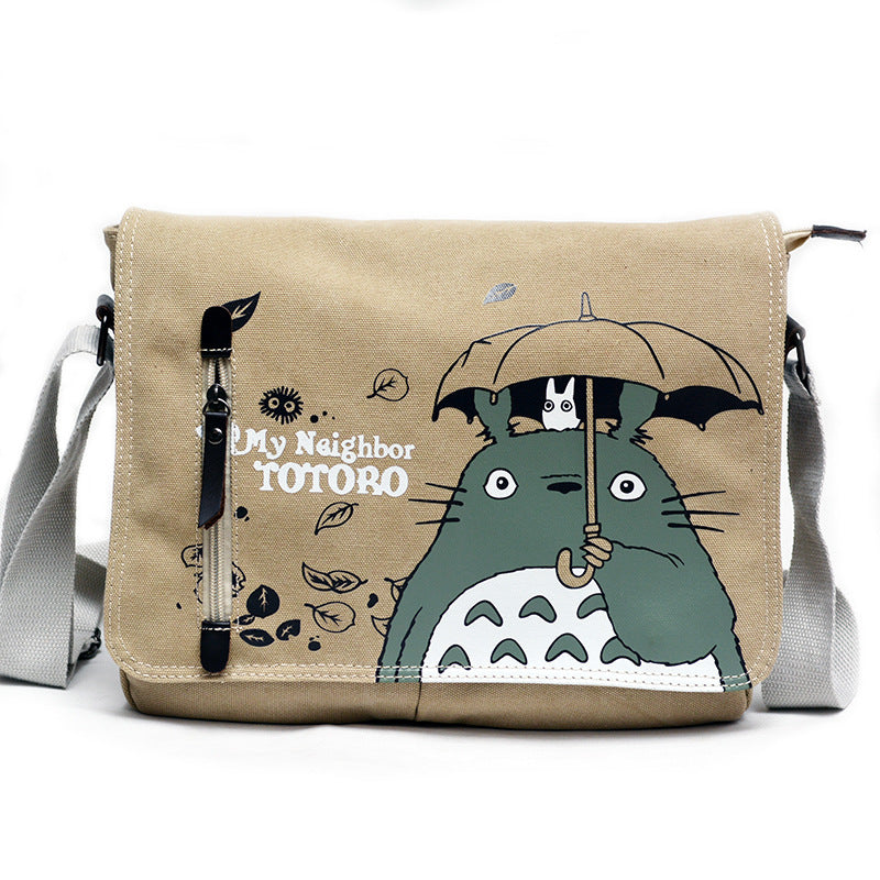 Popular Elegant Anime Single Cotton Canvas Leisure Backpack