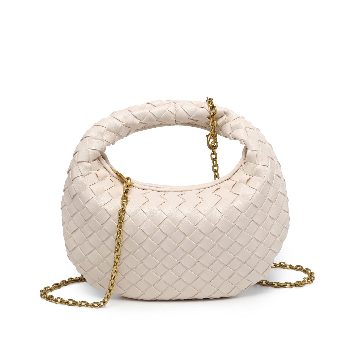 Women's Fashion Solid Color Simple Trend Woven Women's Messenger Bag