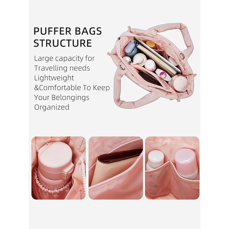 Women's Fashion Quilted Lightweight Fluffy Suitable For Shoulder Bags