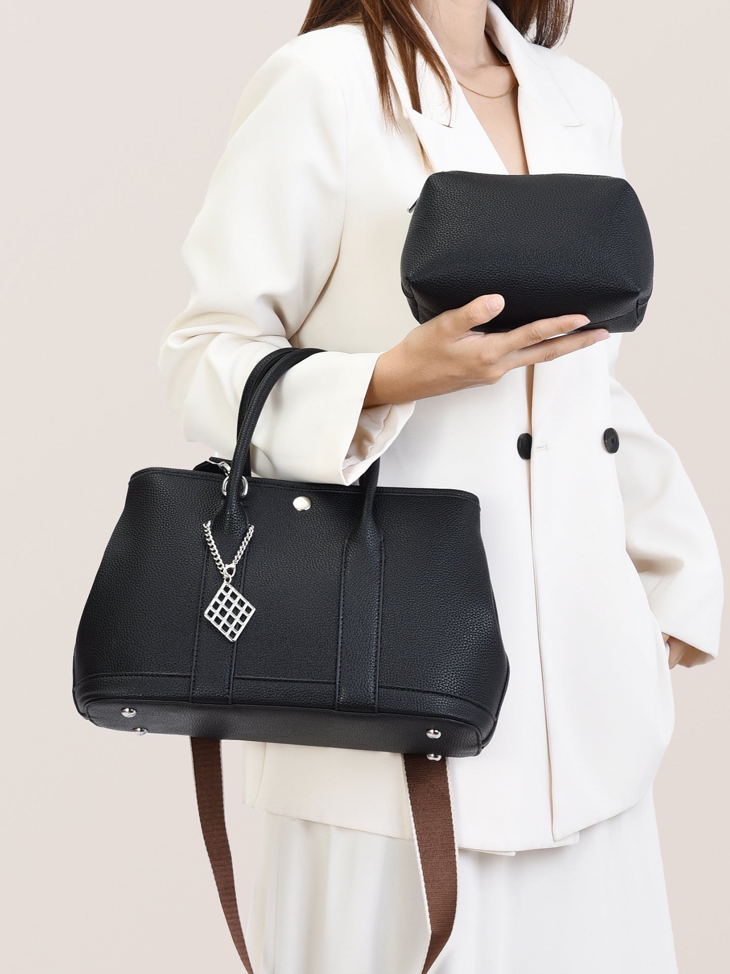 Women's Simple Vintage Wide Strap Large Capacity Women's Messenger Bag