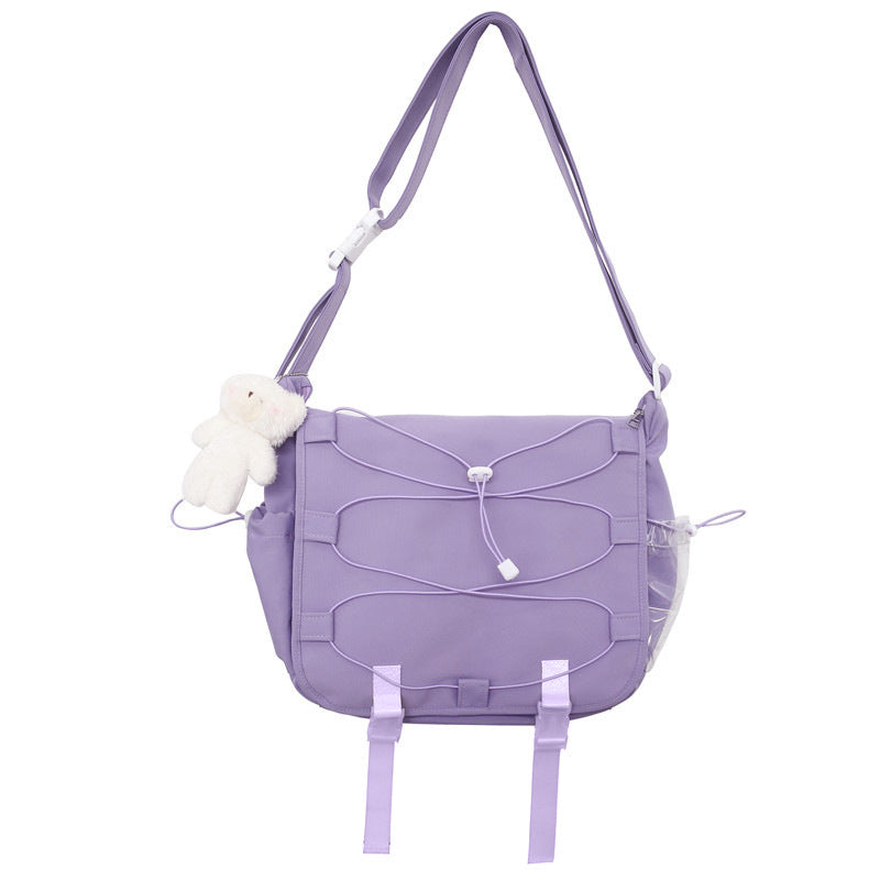 Transparent Cartoon Solid Color Flip For Backpacks