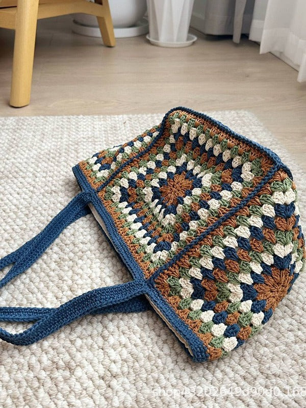 Gao Grandma Ge Straw Summer Graphy Women's Shoulder Bag