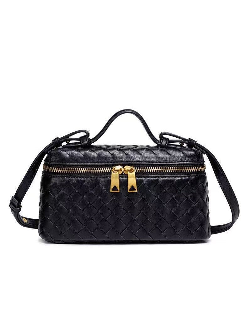 Women's Handmade Woven Fashion Lunch Box Trendy Bags