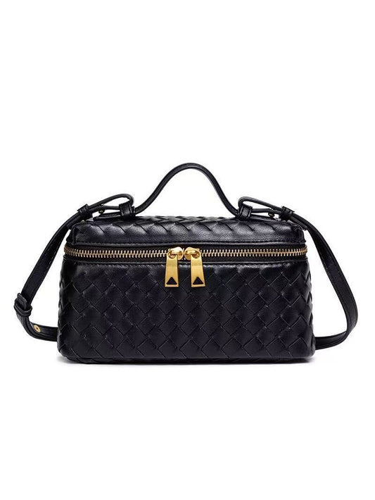 Women's Handmade Woven Fashion Lunch Box Trendy Bags