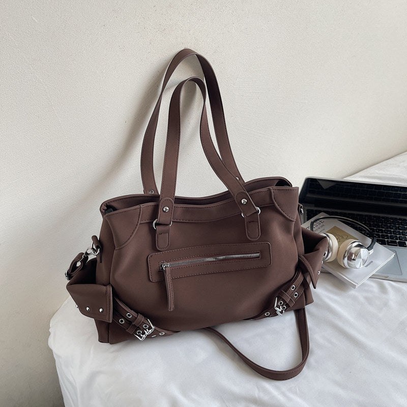 Women's Locomotive Style Suede Summer Fashion Retro Women's Messenger Bag