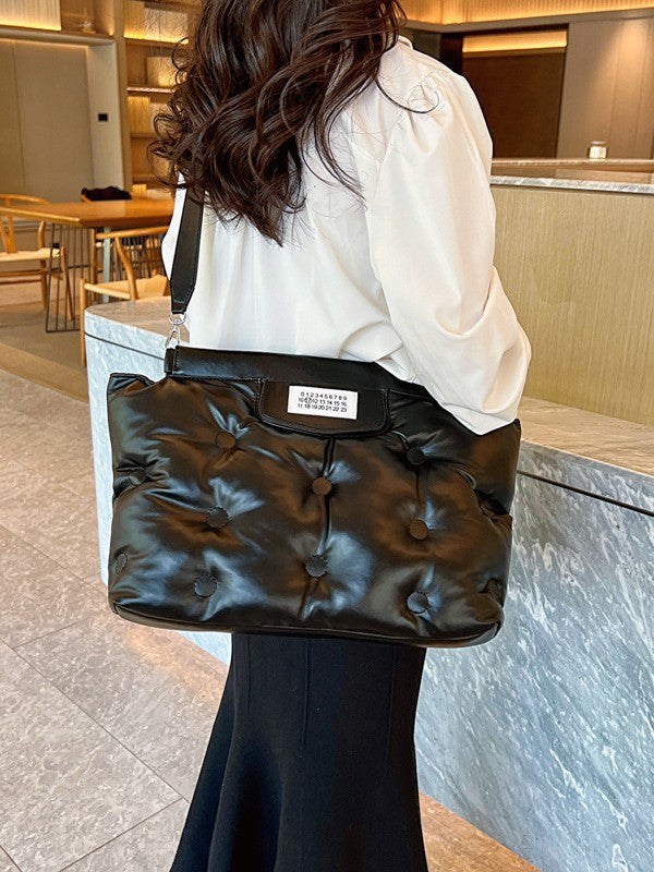 Women's Down Pillow Space Cotton Lazy Large Capacity Handbags
