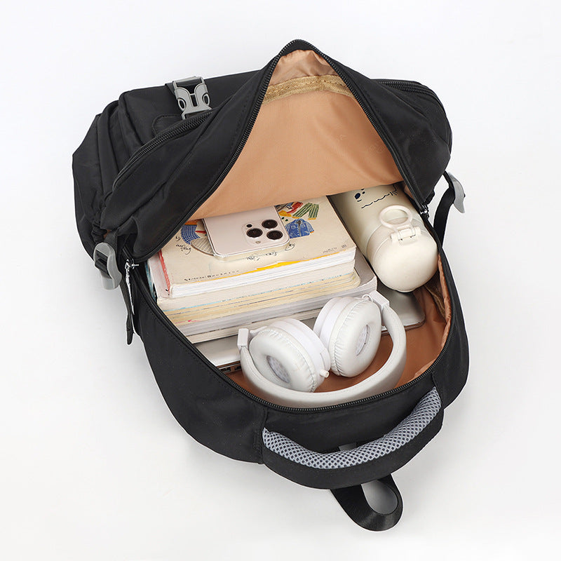 Unisex Large Capacity Simple Solid Color Travel Bags