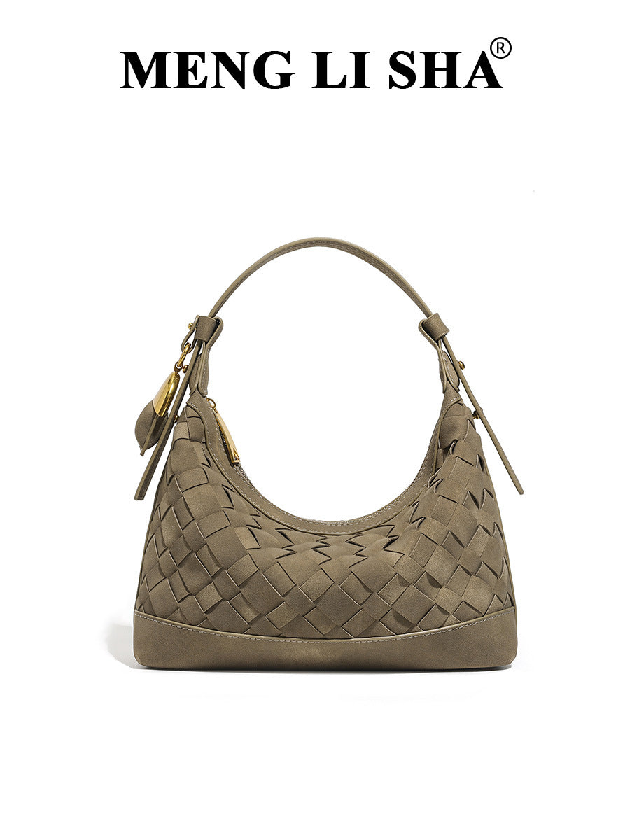 Women's Niche Woven Fashion Underarm High Sense One Shoulder Bags