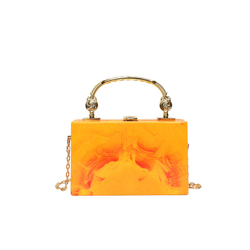 Women's Acrylic Box Fashion Candy Color Dinner Women's Shoulder Bag