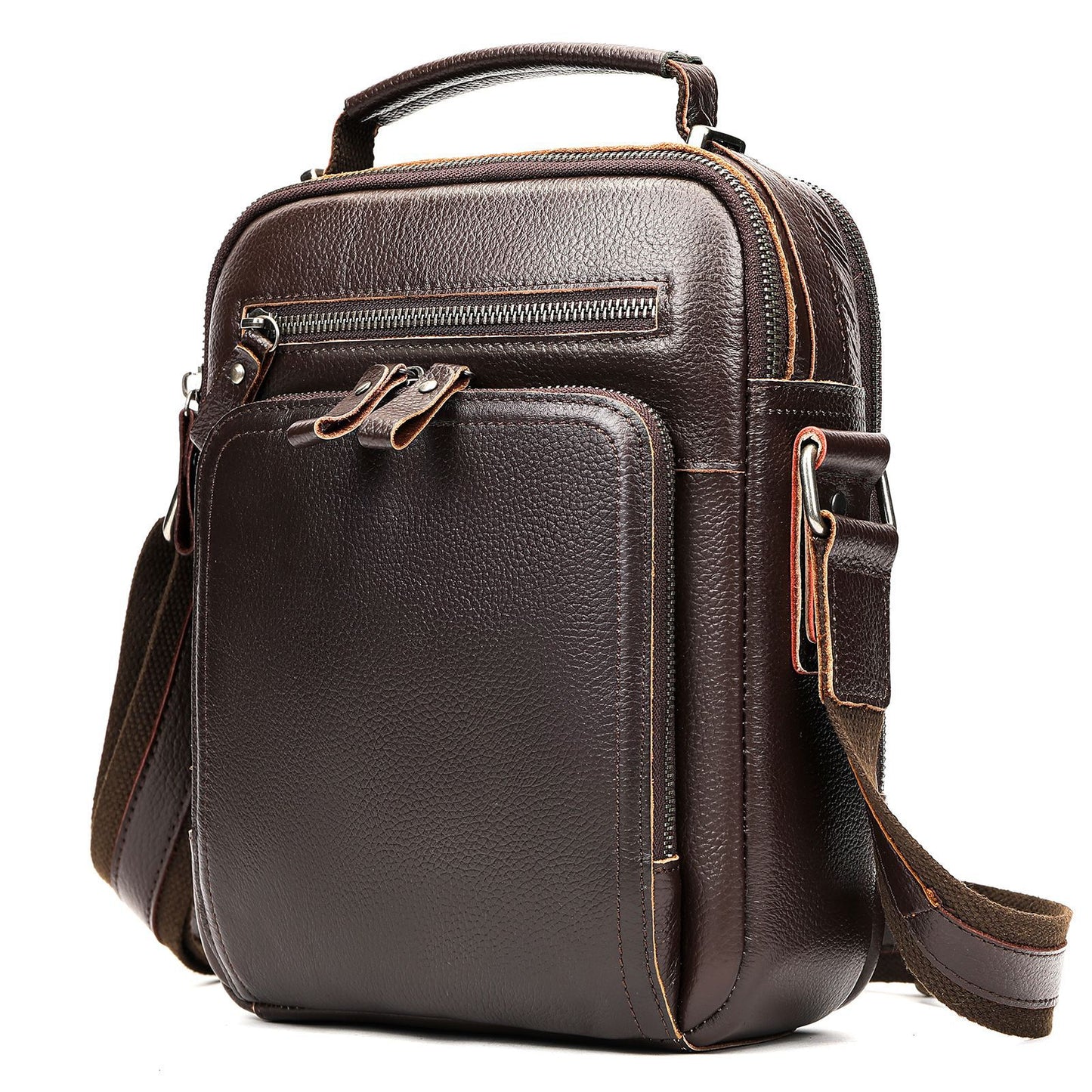 Men's Fashion Trend Niche Genuine Leather One Portable Shoulder Bags