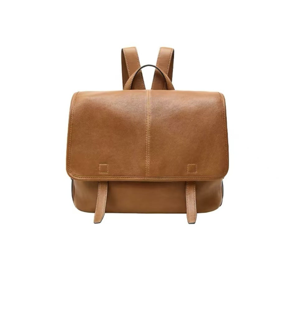 Women's Vegetable Tanned Sheepskin Large Capacity Commute Women's Backpack
