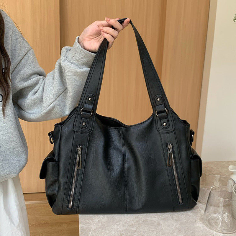 Women's Large Capacity Fashion Simple Commuter Tote Bags