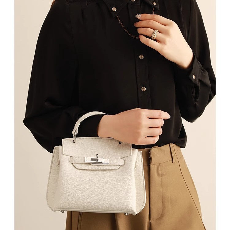 Women's High-grade Kelly Genuine Leather Commuter Fashion Lock