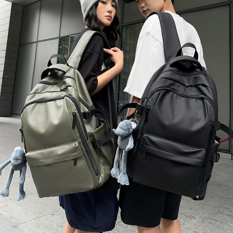 Men's Textured Waterproof Trendy Junior's Female College Women's Backpack
