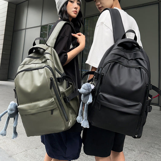 Men's Textured Waterproof Trendy Junior's Female College Women's Backpack