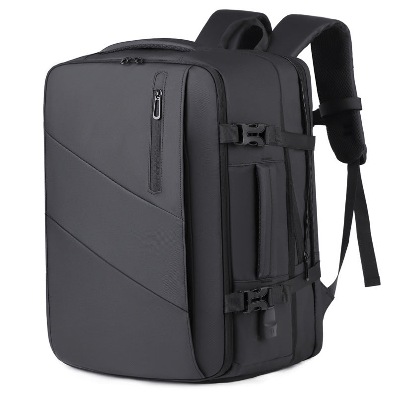 Graceful Men's High-grade Scalable Large Capacity Business Backpack