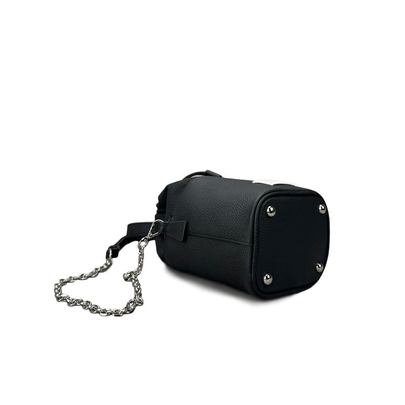 Women's Rich Chain One Drawstring First Layer Cowhide Bags