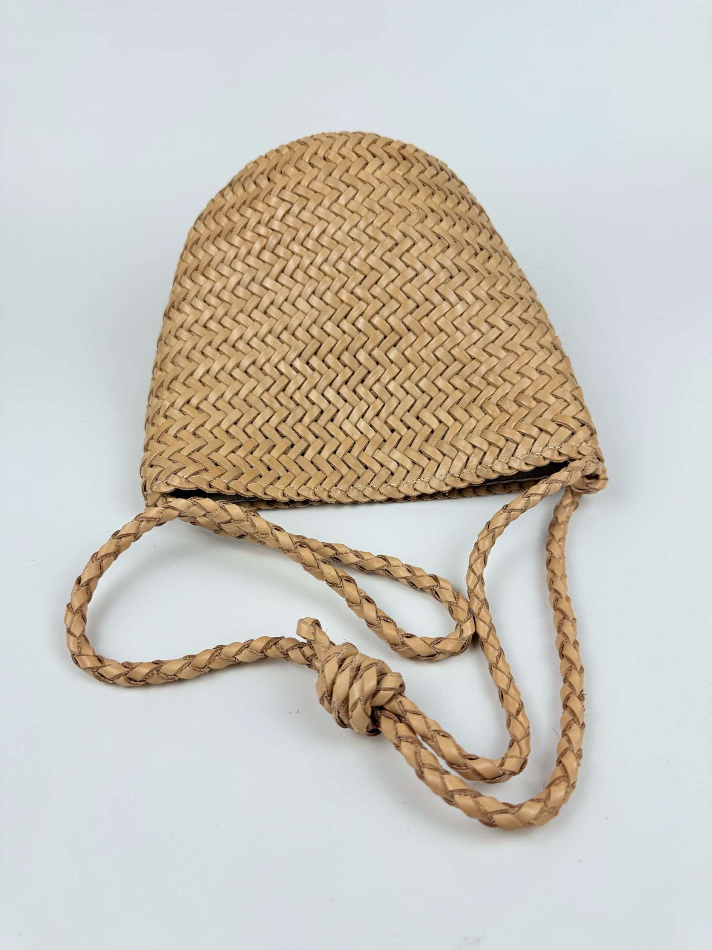Summer Woven Genuine Leather Handmade First Bags