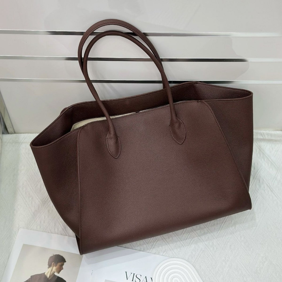 Women's Kendall Niche Shopping Big Cowhide Leather Bags
