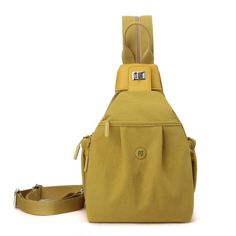 Trendy Female Lady Daily Commuter Slanted Leisure Backpack