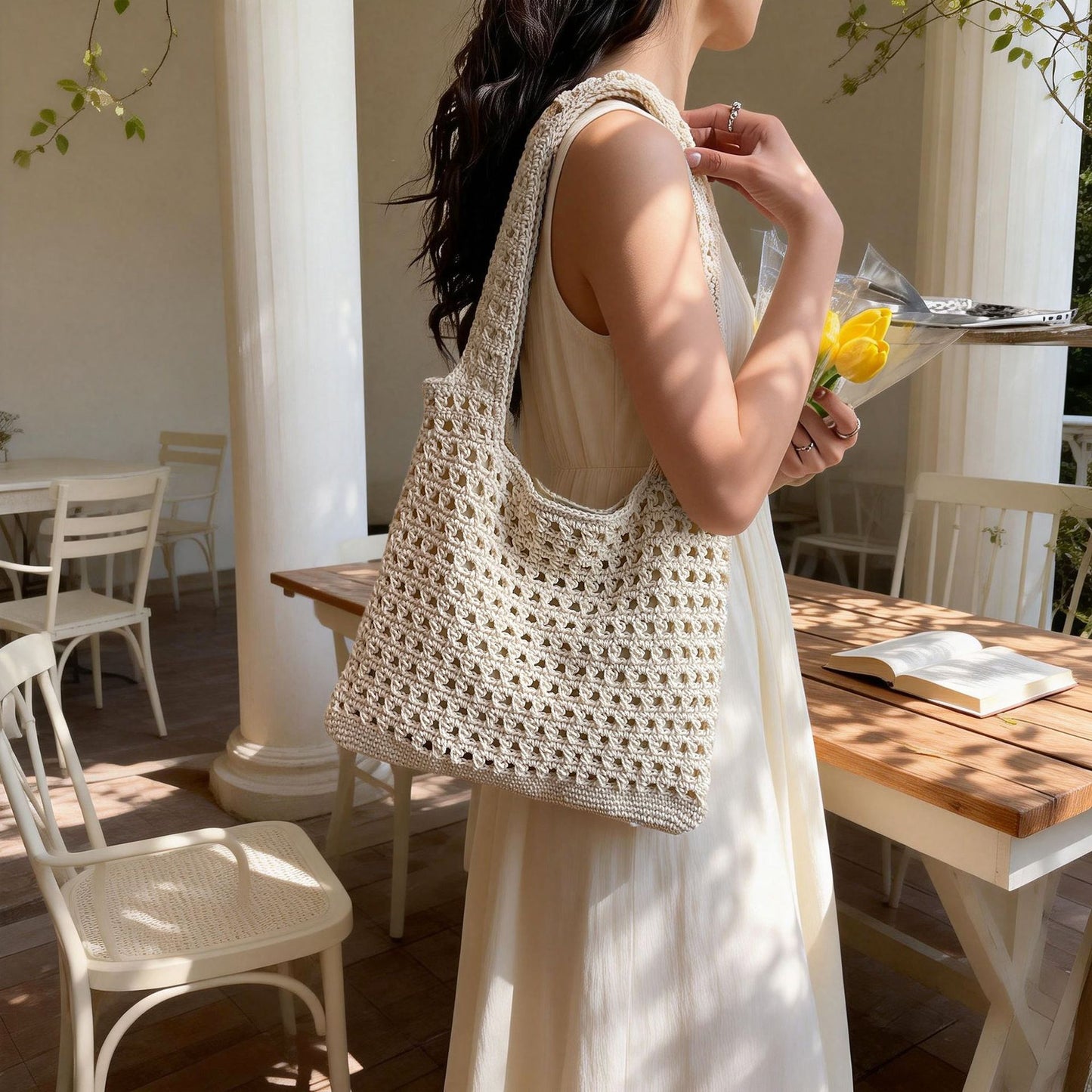 Women's Idle Style Summer Fashion Hand-woven Large Capacity Tote Bag