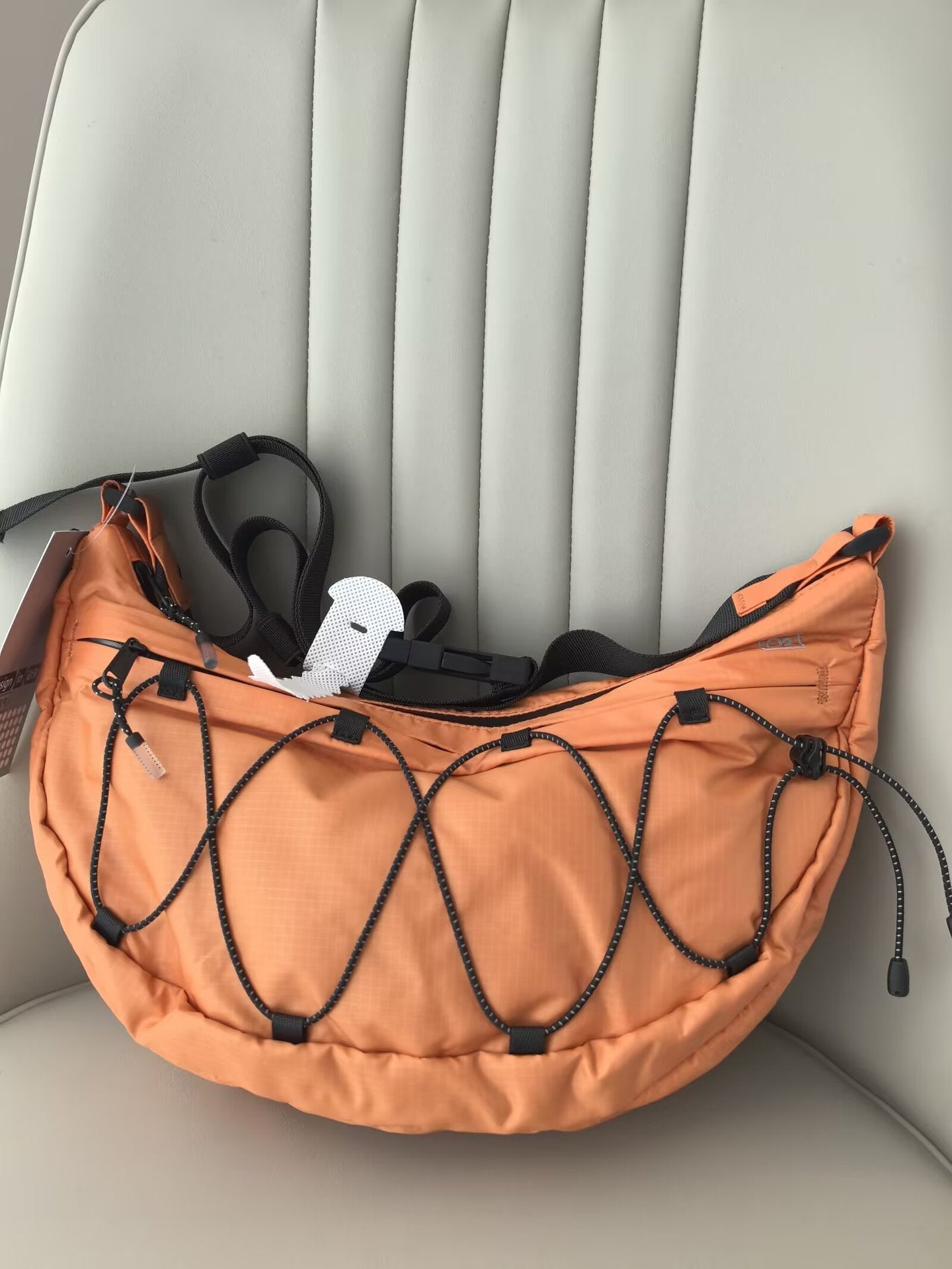Women's & Men's Bright Riding Portable Leisure Crescent Dumpling Bucket Bag