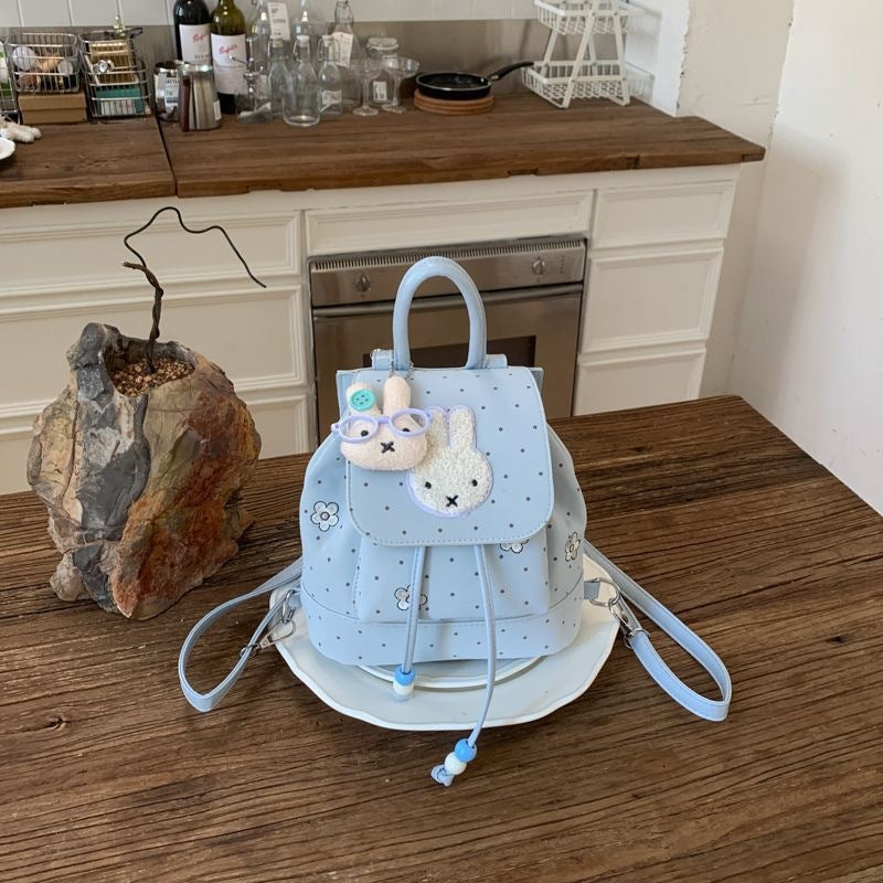 Polka Dot Miffy Rabbit Female Design Cute Leisure Backpack
