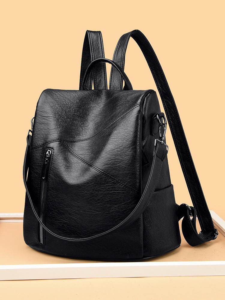 Cool Popular Comfortable High-grade Stitching Sheepskin Women's Backpack