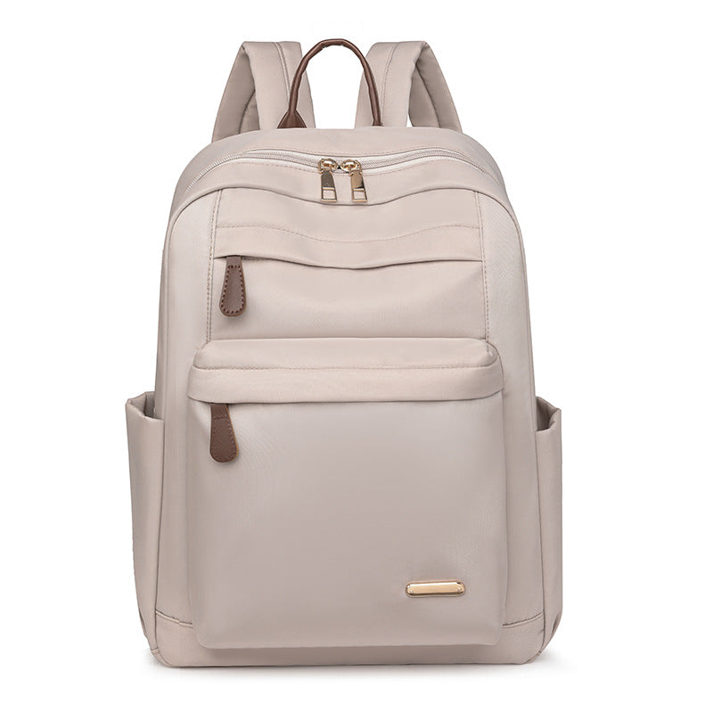 Women's Fashionable Nylon Cloth Lightweight Solid Color Backpacks
