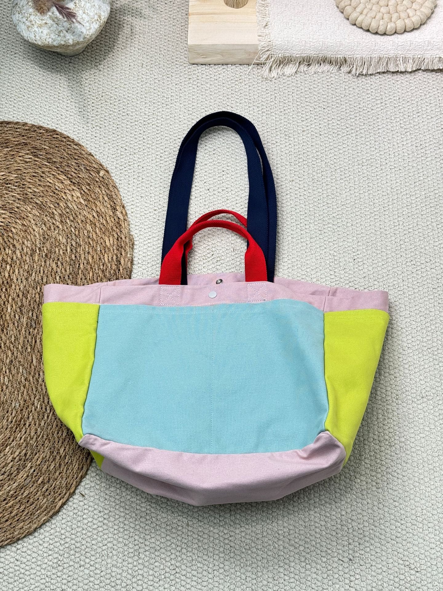 Women's Matching Canvas Large Capacity Commuter Fashion Mummy Fitness Women's Shoulder Bag