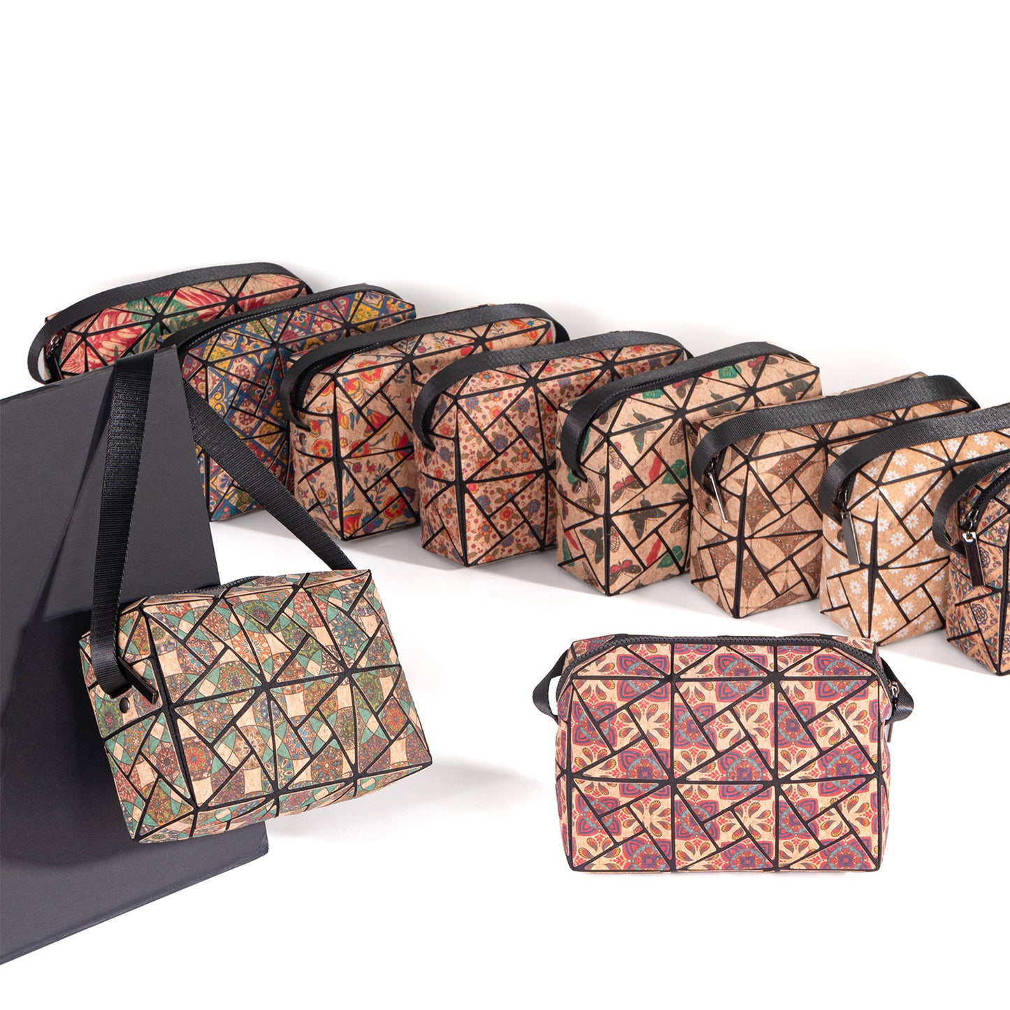 Women's Cork Bark Material Fashion Popular Artistic Personal Women's Messenger Bag