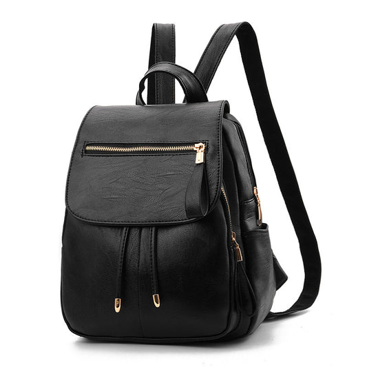 Women's Female Korean Style Soft Leather Women's Backpack