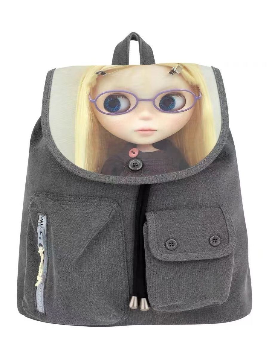 Cute Cartoon Doll For Early Spring Women's Backpack