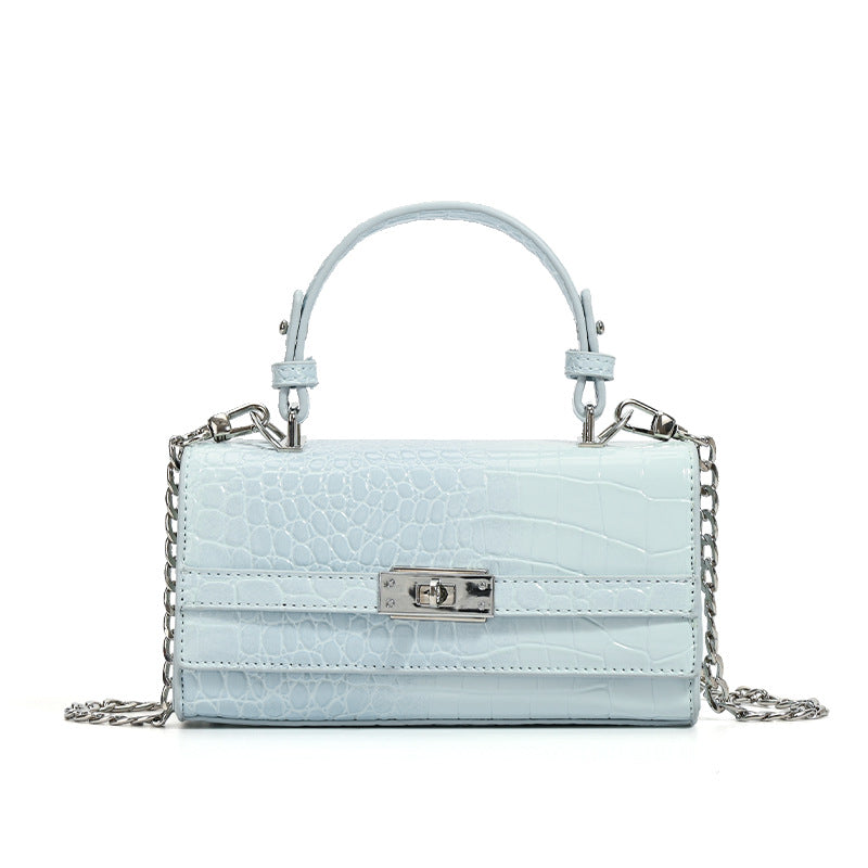 Women's Design Crocodile Pattern Portable Kelly Korean Style Bags