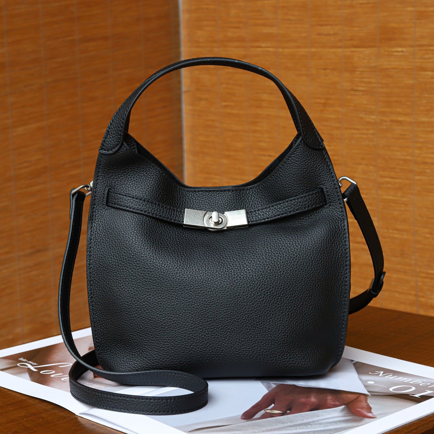 Women's First Layer Cowhide Kelly For Underarm Bag