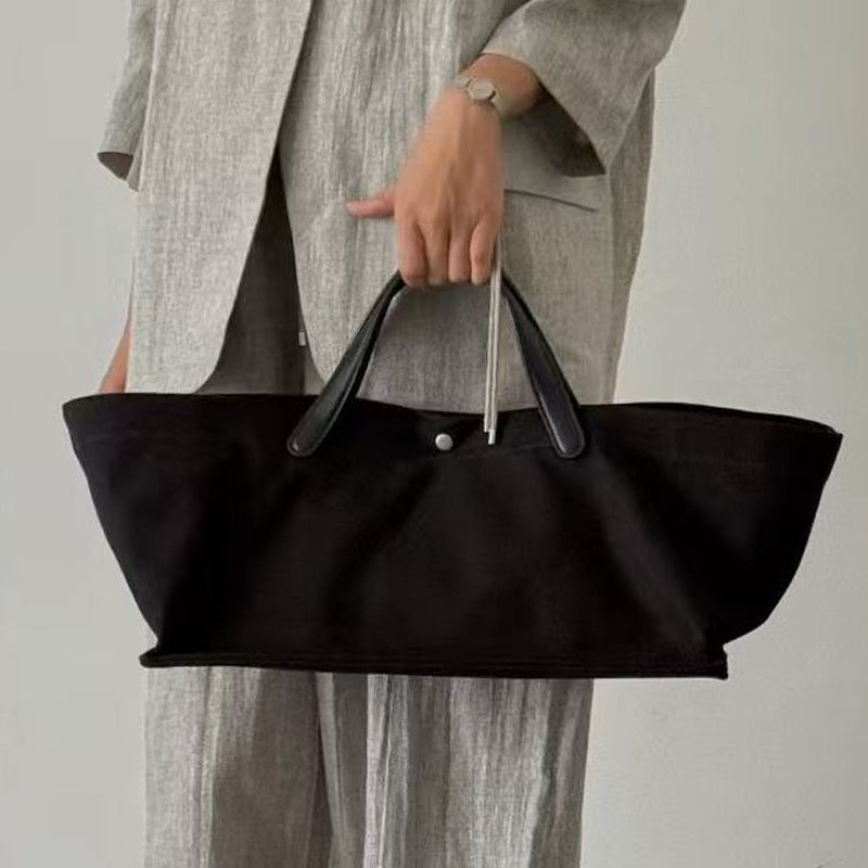 Leather Minimalist Cowhide Commuter Large Capacity Totes High-grade Handbags