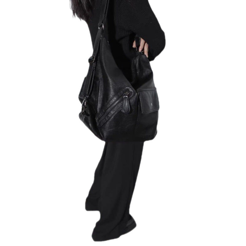 Women's Retro Hot Soft Leather Large Capacity Adjustable Women's Backpack
