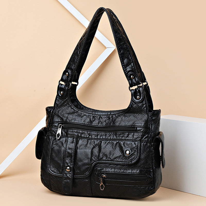 Women's Trendy Retro Street Motorcycle Punk Underarm Shoulder Bags
