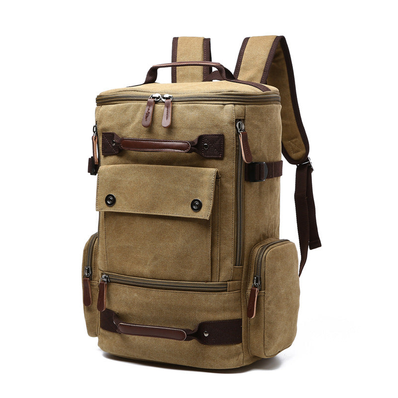 Glamorous Retro Canvas Large Capacity Durable Backpacks