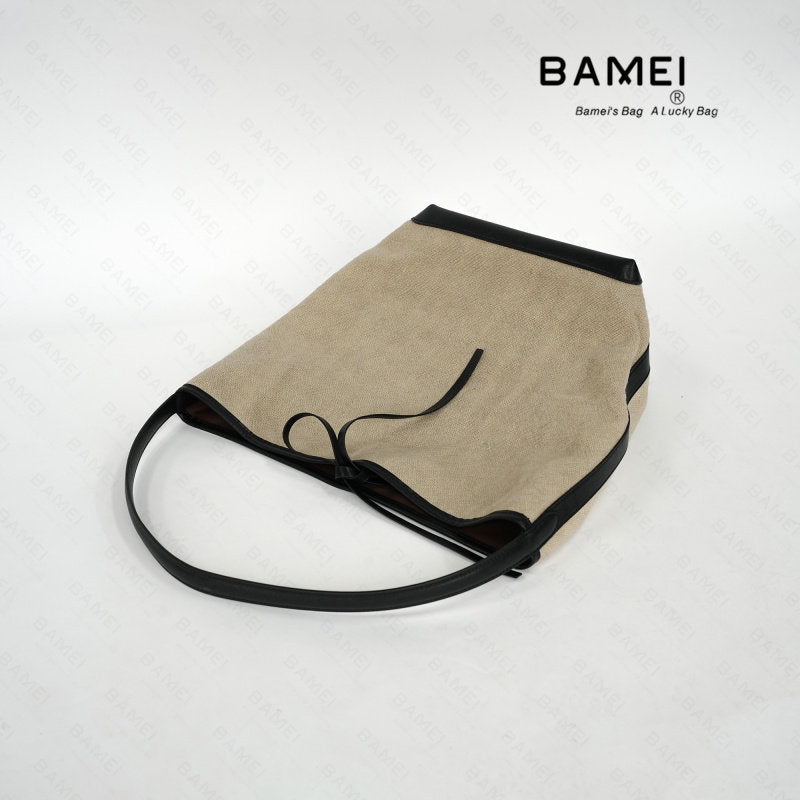 Eight Fashion Underarm Ramie High-grade Sense Relaxed Feeling Bags