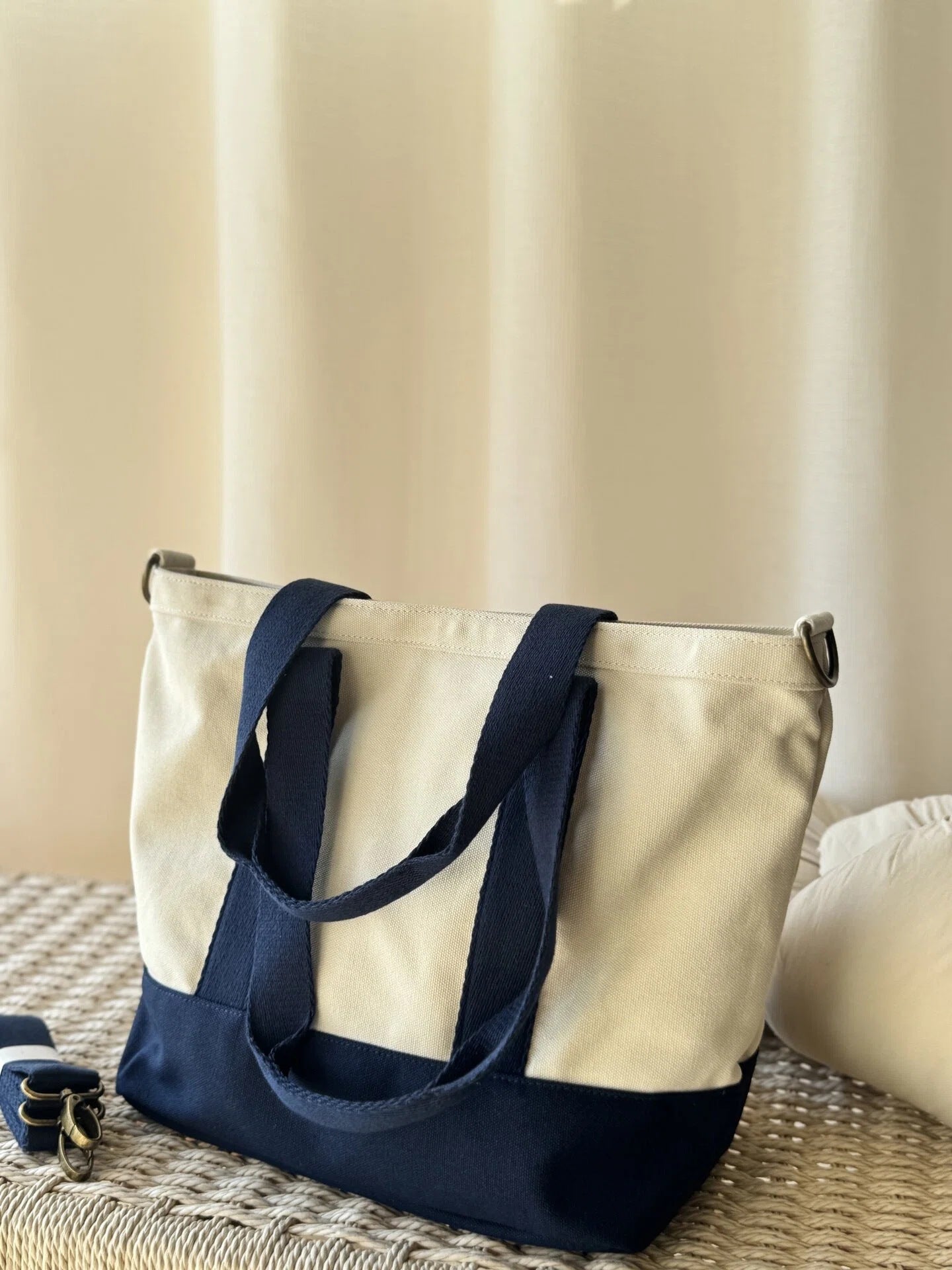 Embroidered Pony Canvas Unisex Folding Storage Large Capacity Handbags