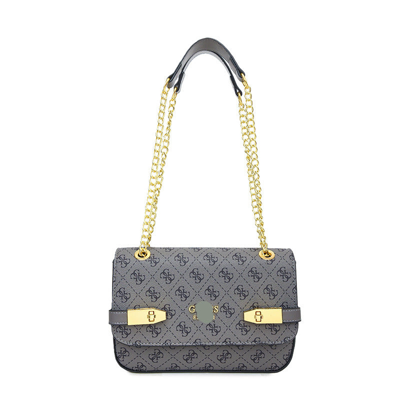Women's Printed Chain Underarm Light Luxury Fashion Small Square Bags