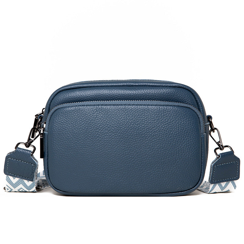 Women's Genuine Leather Trendy Fashion Top Layer Small Square Bags