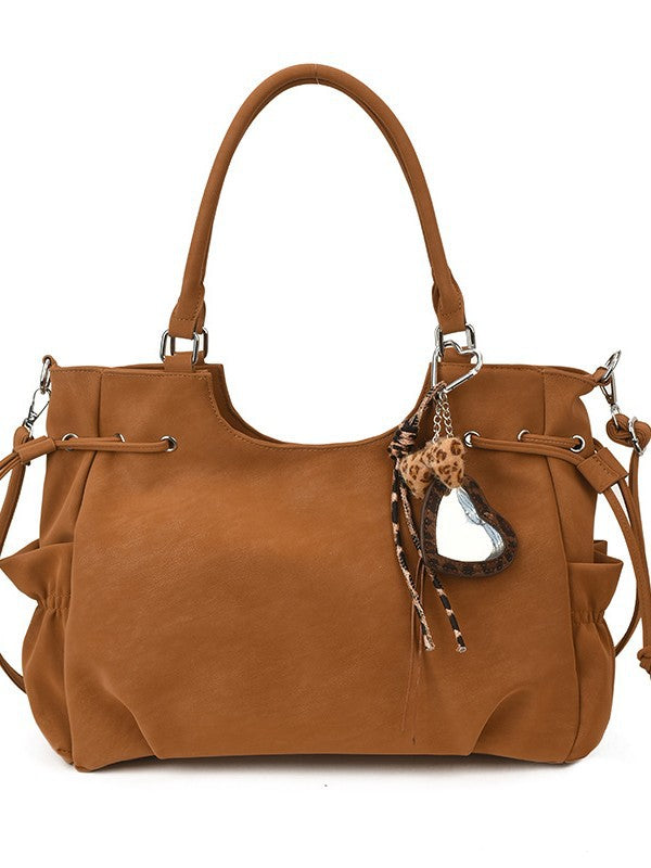 Women's Retro Large Capacity Winter Korean Fashion Tote Bags