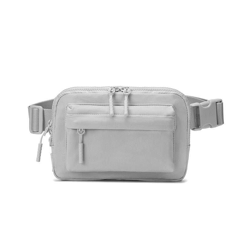 Waterproof Nylon Pure Color Running Leisure Sport Waist Bag, Accessory Bag